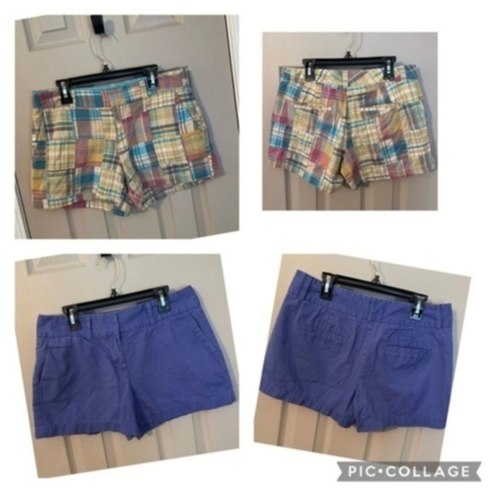 Ann Taylor Loft Shorts 2 Pairs - Plaid & Solid